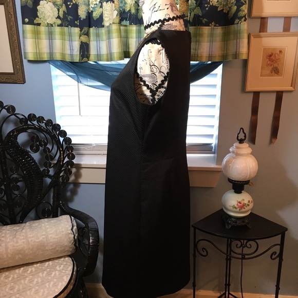 Ellen Tracy sleeveless black dress with beaded neckline - Picture 5 of 11